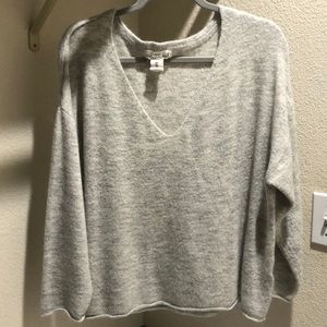 Grey v-neck sweater